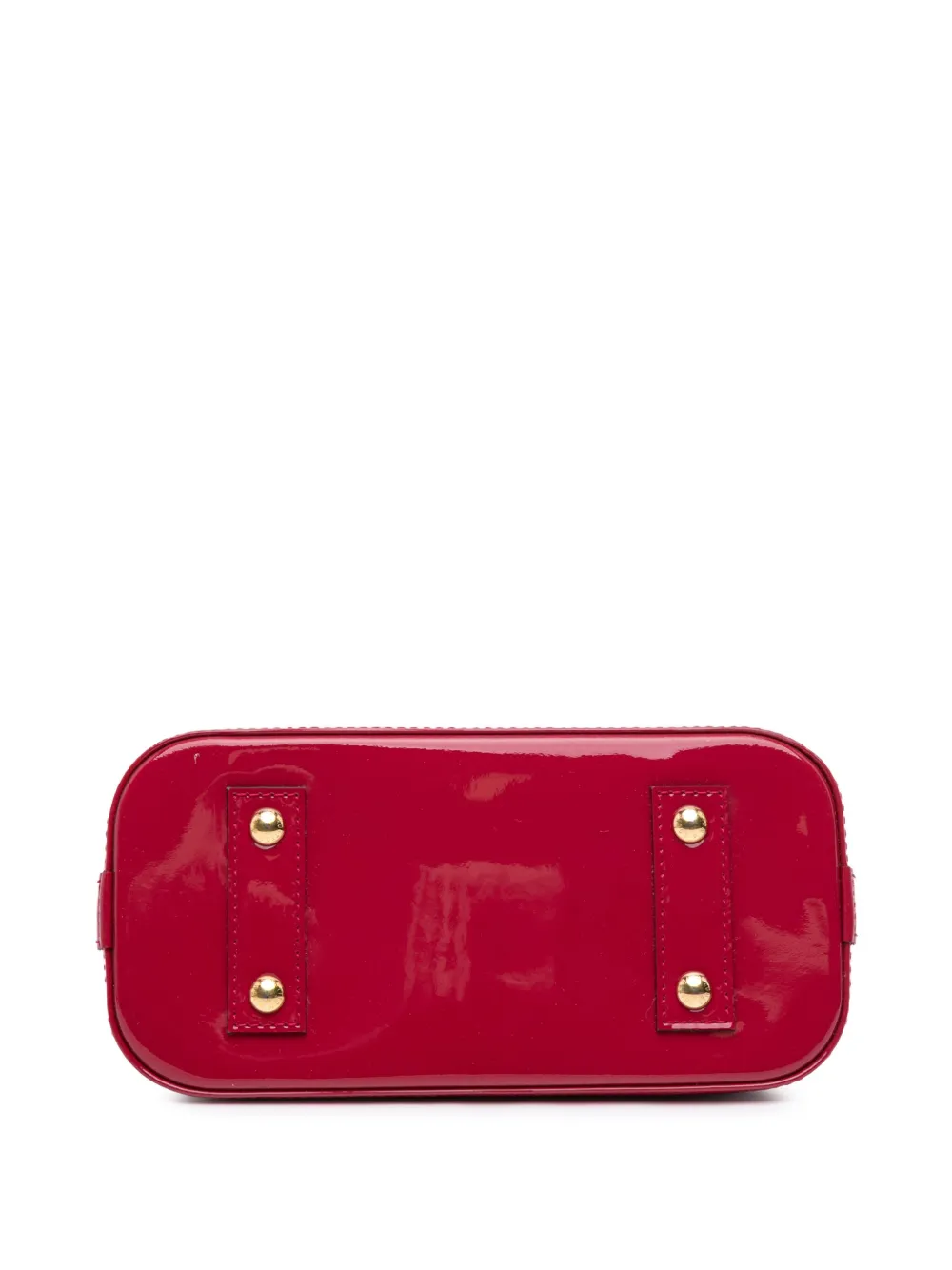 Pre-owned Louis Vuitton 2014 Monogram Vernis Alma Bb Satchel In Pink