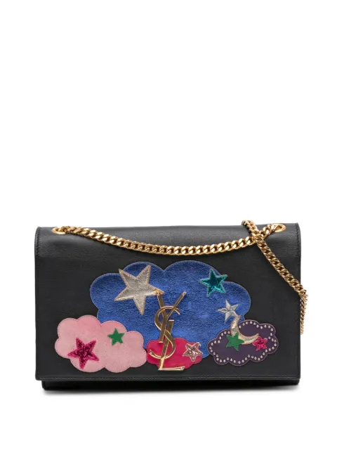 Saint Laurent Pre-Owned 2016 Medium Lambskin Cloud Star Patchwork Monogram Kate crossbody bag