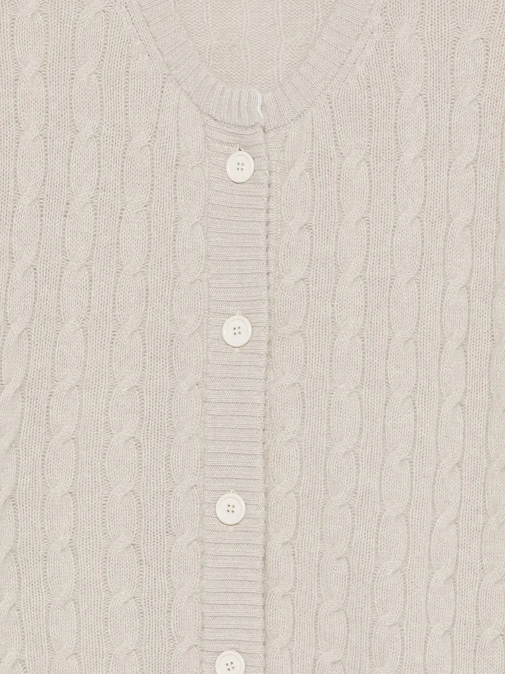 Drumohr Kabelgebreid vest Beige