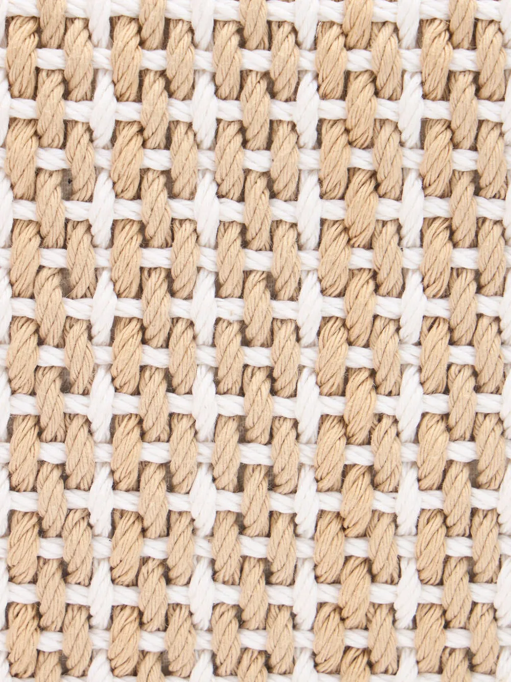 Roberto Cavalli Grote Fang geweven schoudertas Wit