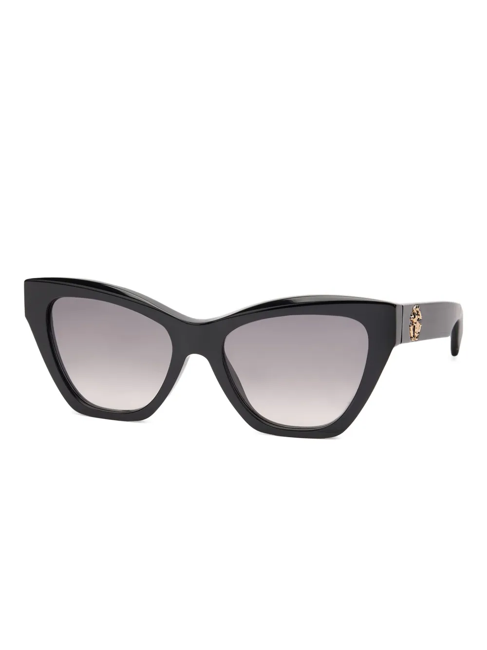 Roberto Cavalli Zonnebril met logoplakkaat Zwart