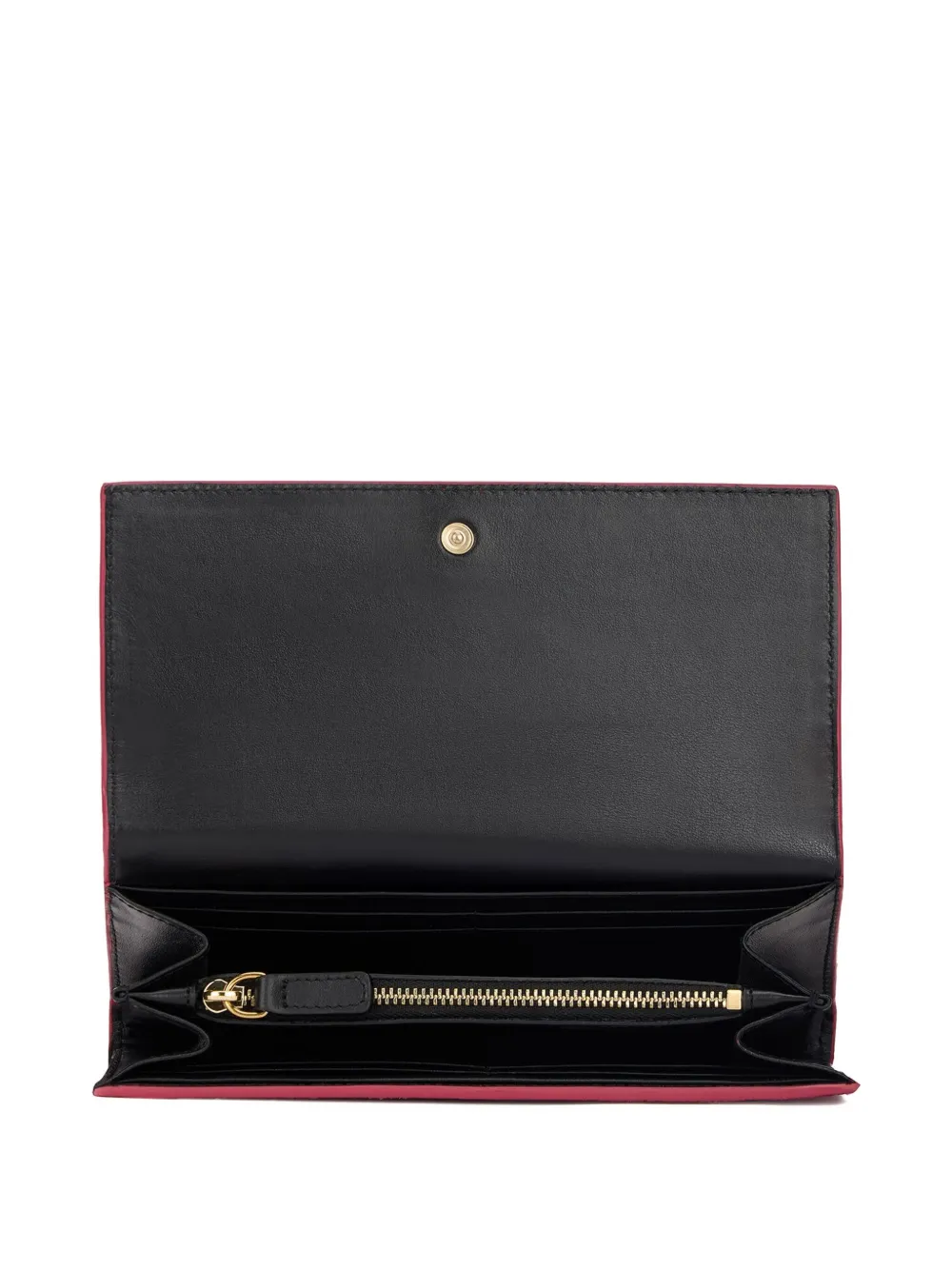 Roberto Cavalli Crocodile-effect Logo Wallet In Pink