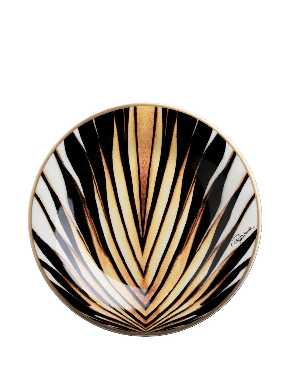 Roberto Cavalli Ray Of Gold bread plates (set of two) | Black | Image 1