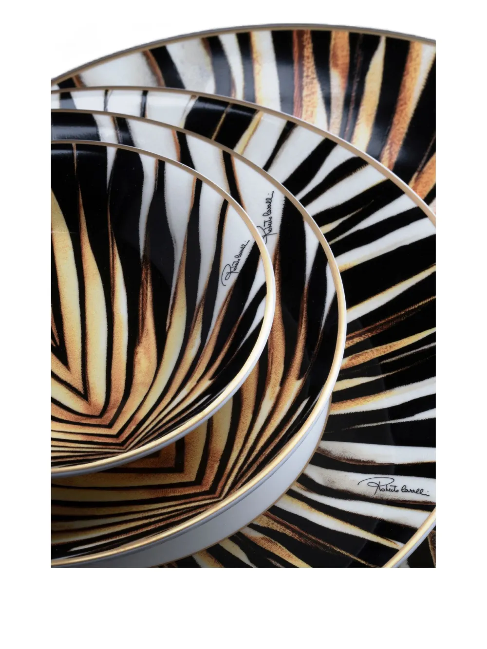 Roberto Cavalli Ray Of Gold bread plates (set of two) | Tableware | Image 2