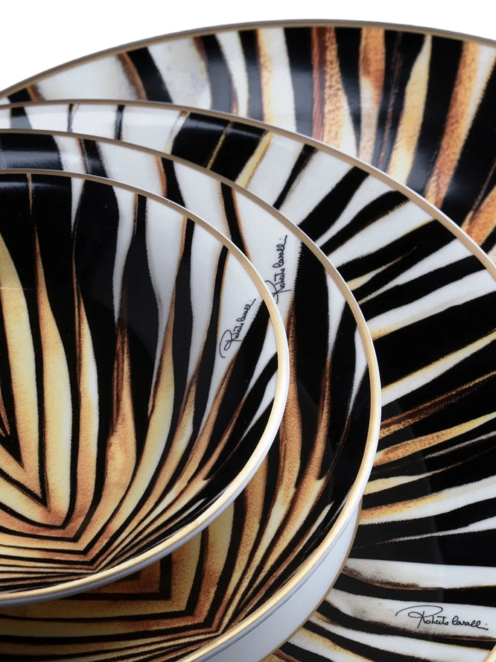 Roberto Cavalli Ray Of Gold fruit plates (set of two) | Tableware | Image 2
