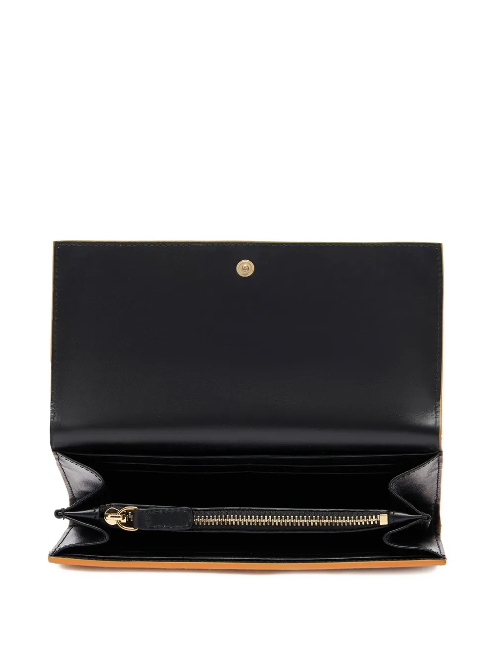 Roberto Cavalli Logo-plaque Wallet In Orange
