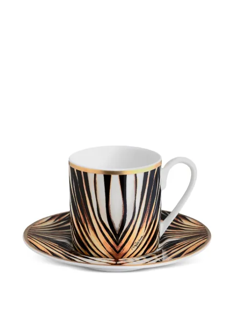 Roberto Cavalli Ray Of Gold coffee cups (set of two)