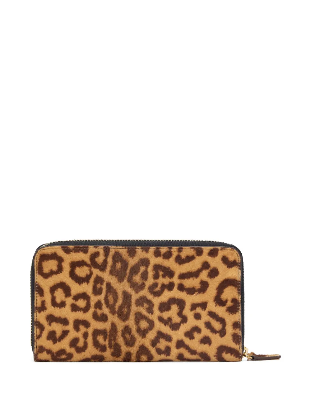 Roberto Cavalli Jaguar Skin Print Zip-around Wallet In Animal Print