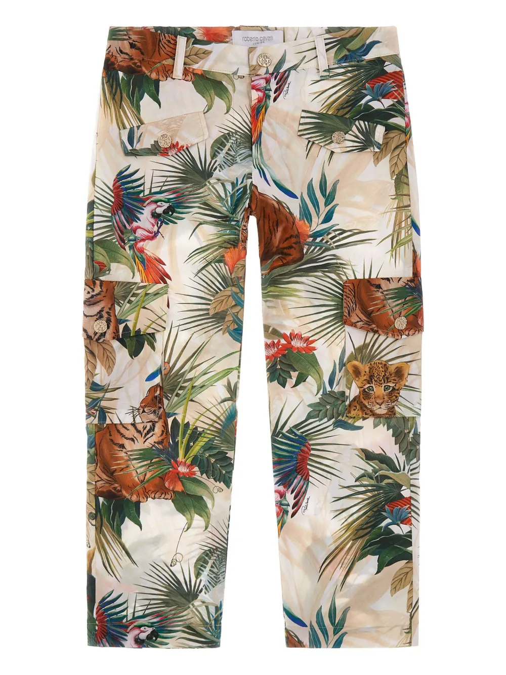 Roberto Cavalli Junior Pantaloni con stampa - Toni neutri
