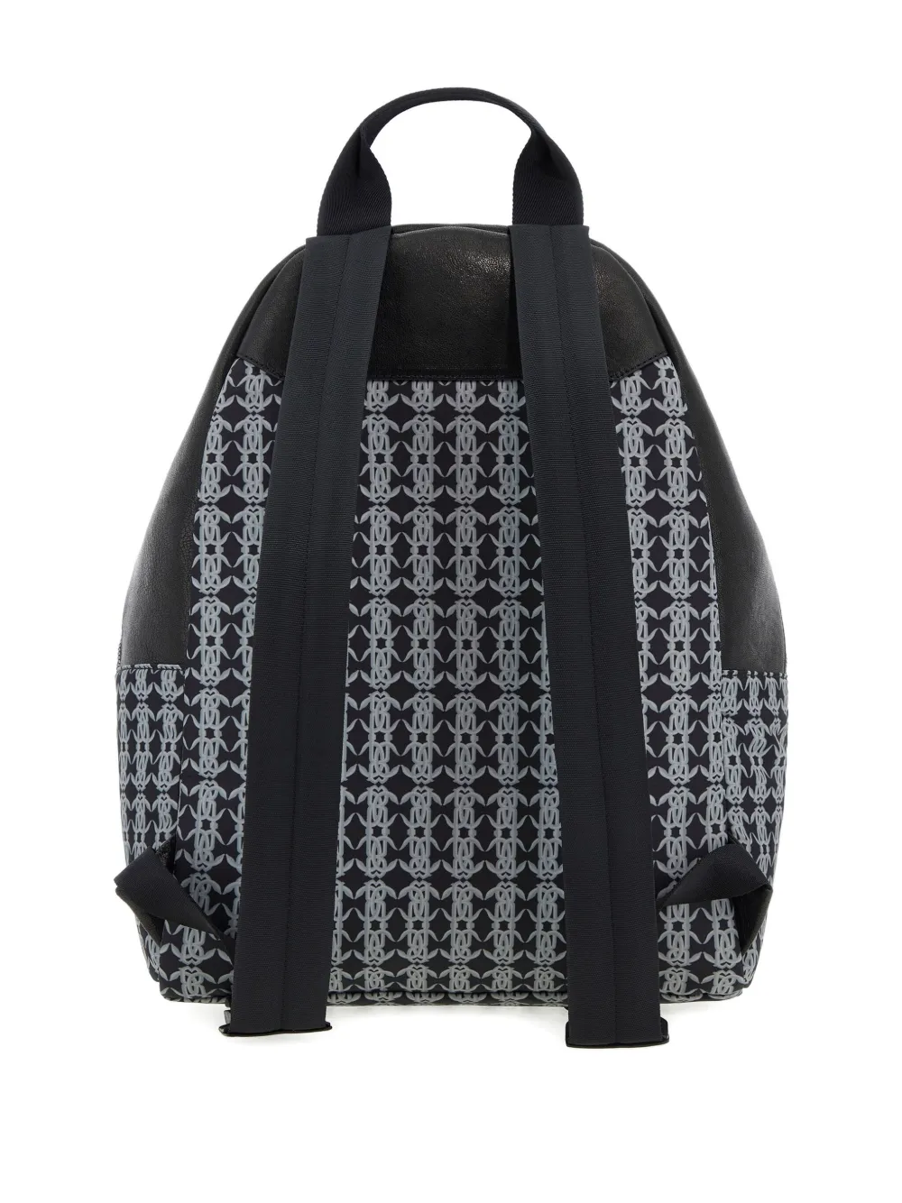  Roberto Cavalli Monogram Mirror Snake Backpack - Black 