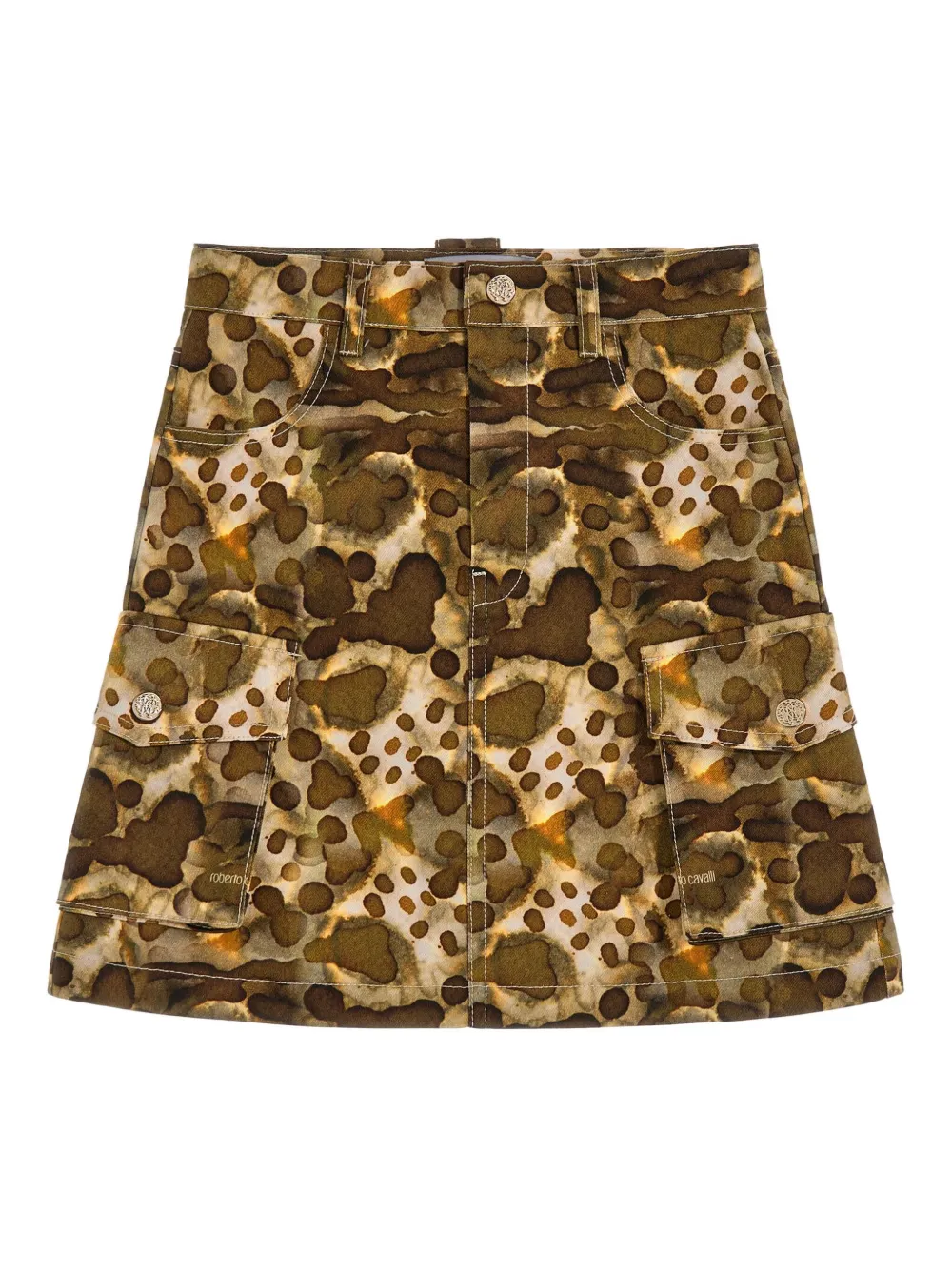 Roberto Cavalli Junior Gonna con stampa - Marrone