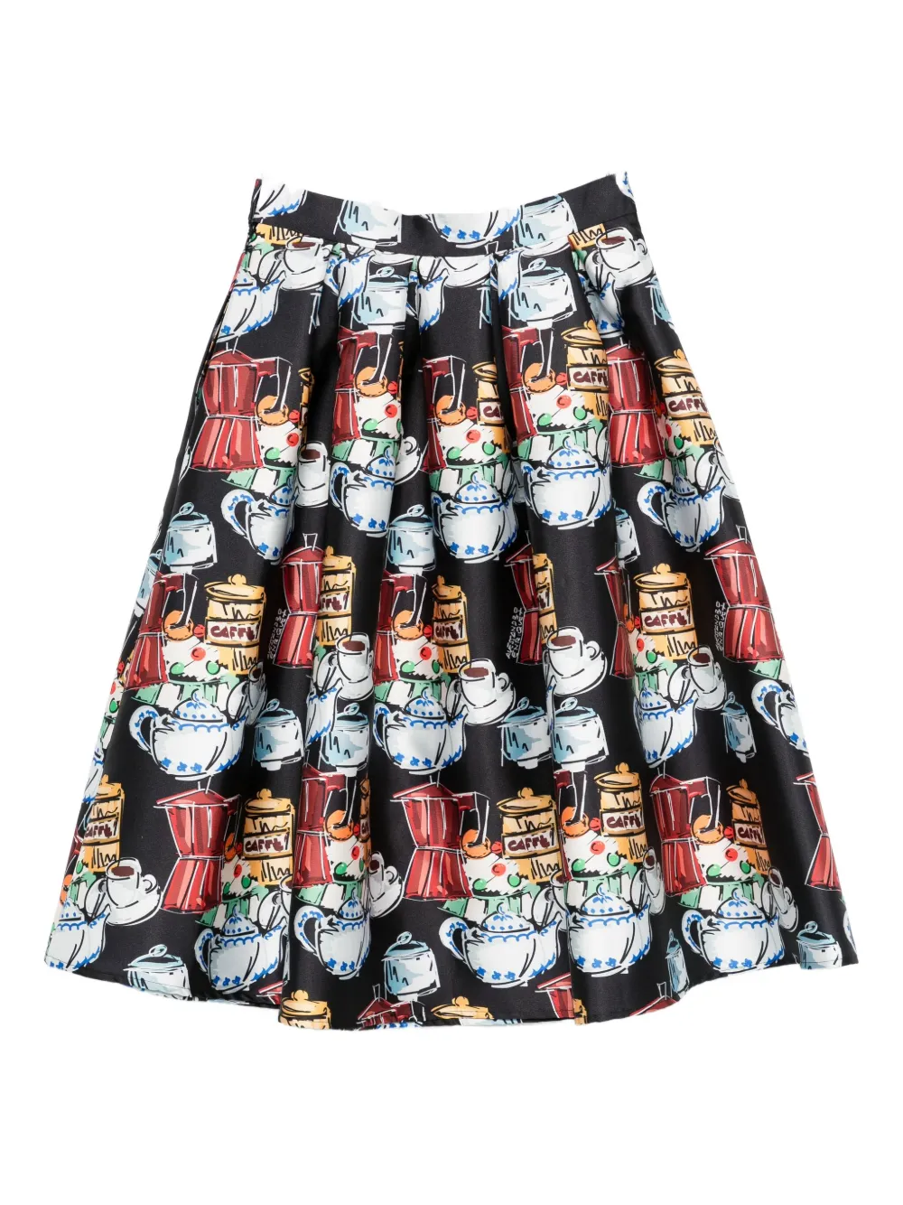 Alessandro enriquez printed skirt - Zwart