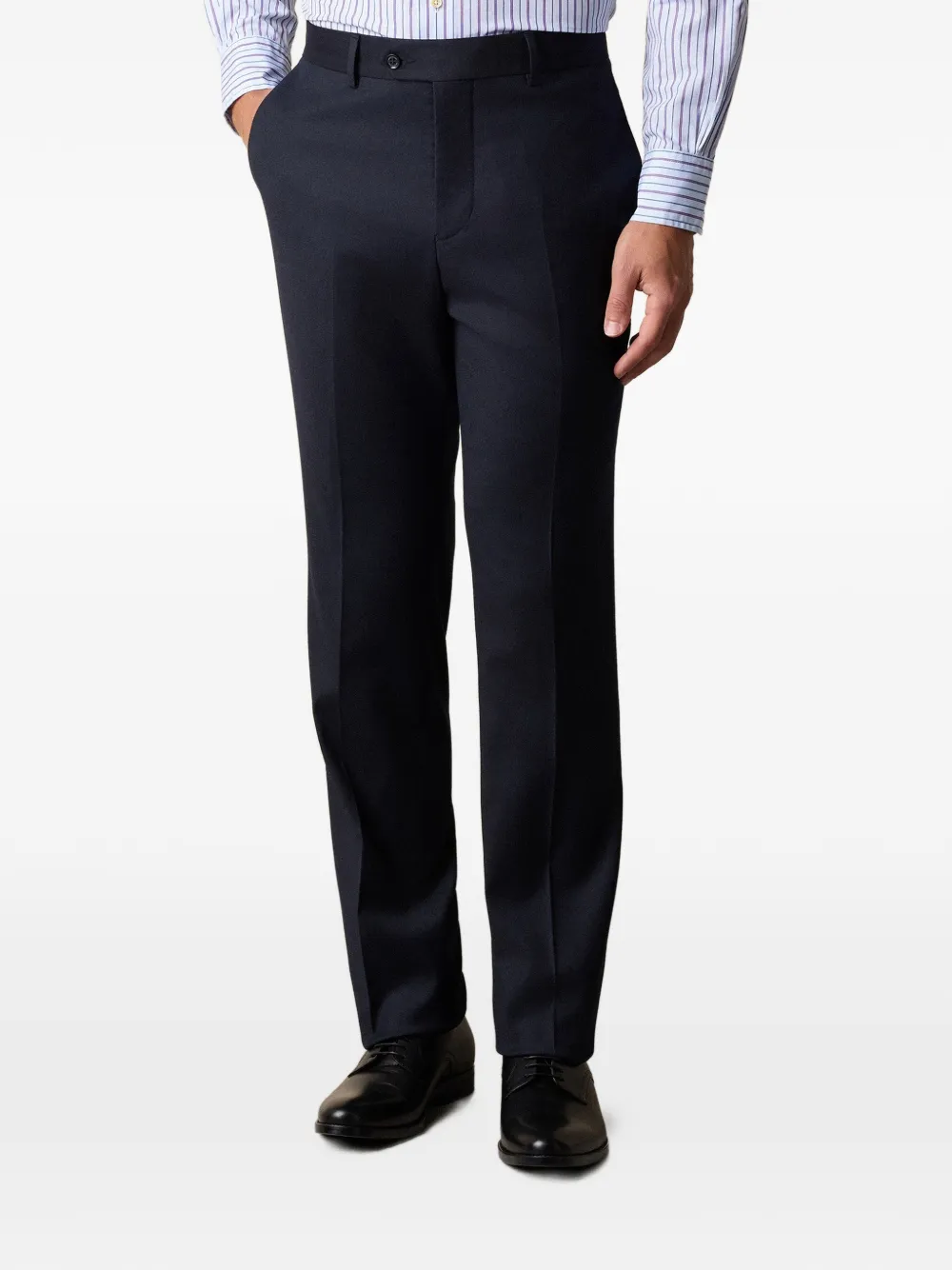 Brooks Brothers Broek met toelopende pijpen Blauw