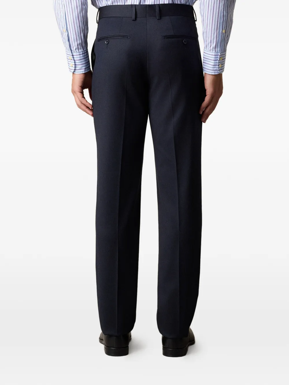 Brooks Brothers Broek met toelopende pijpen Blauw