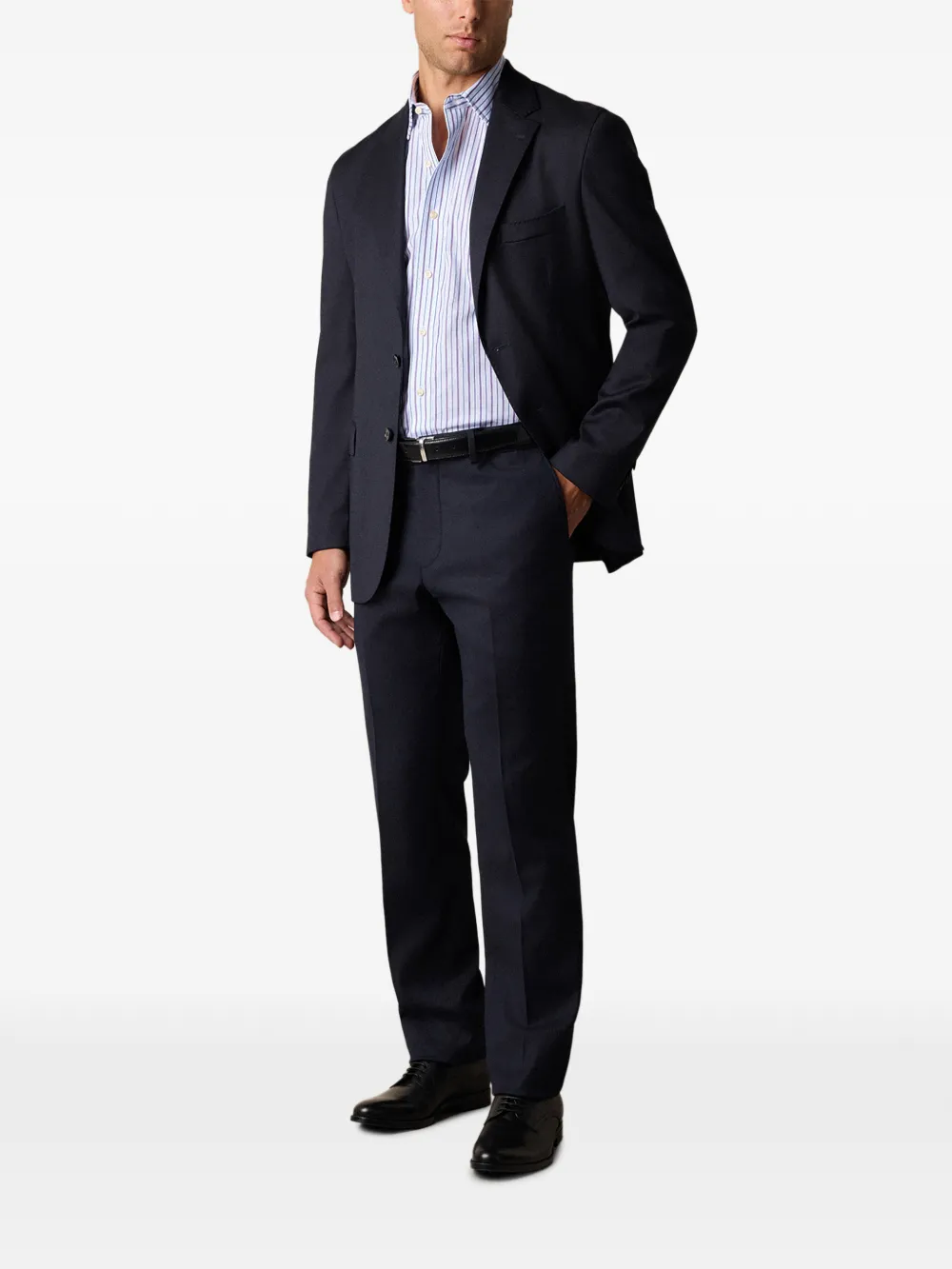 Brooks Brothers Broek met toelopende pijpen Blauw