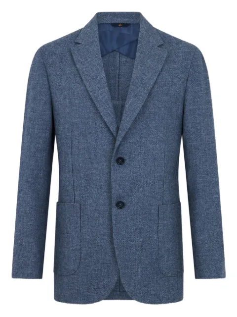 Brooks Brothers herringbone-pattern wool-blend blazer