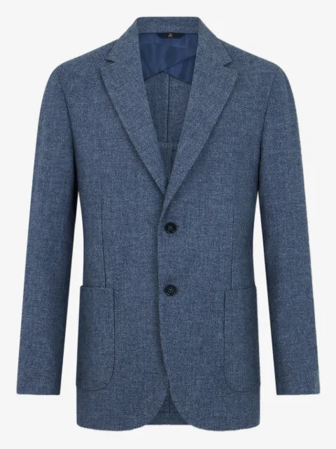 Brooks Brothers herringbone-pattern wool-blend blazer