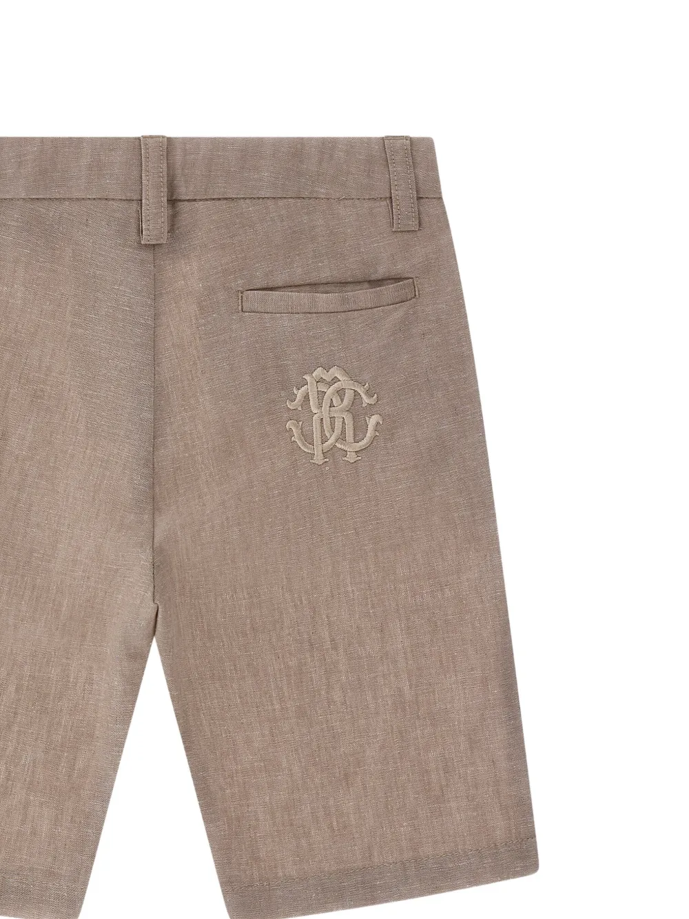 Roberto Cavalli Spijkershorts met RC-monogram Bruin