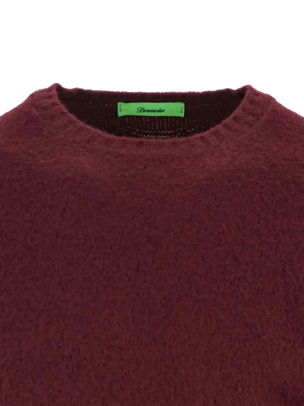 Drumohr Wollen trui met ronde hals Rood