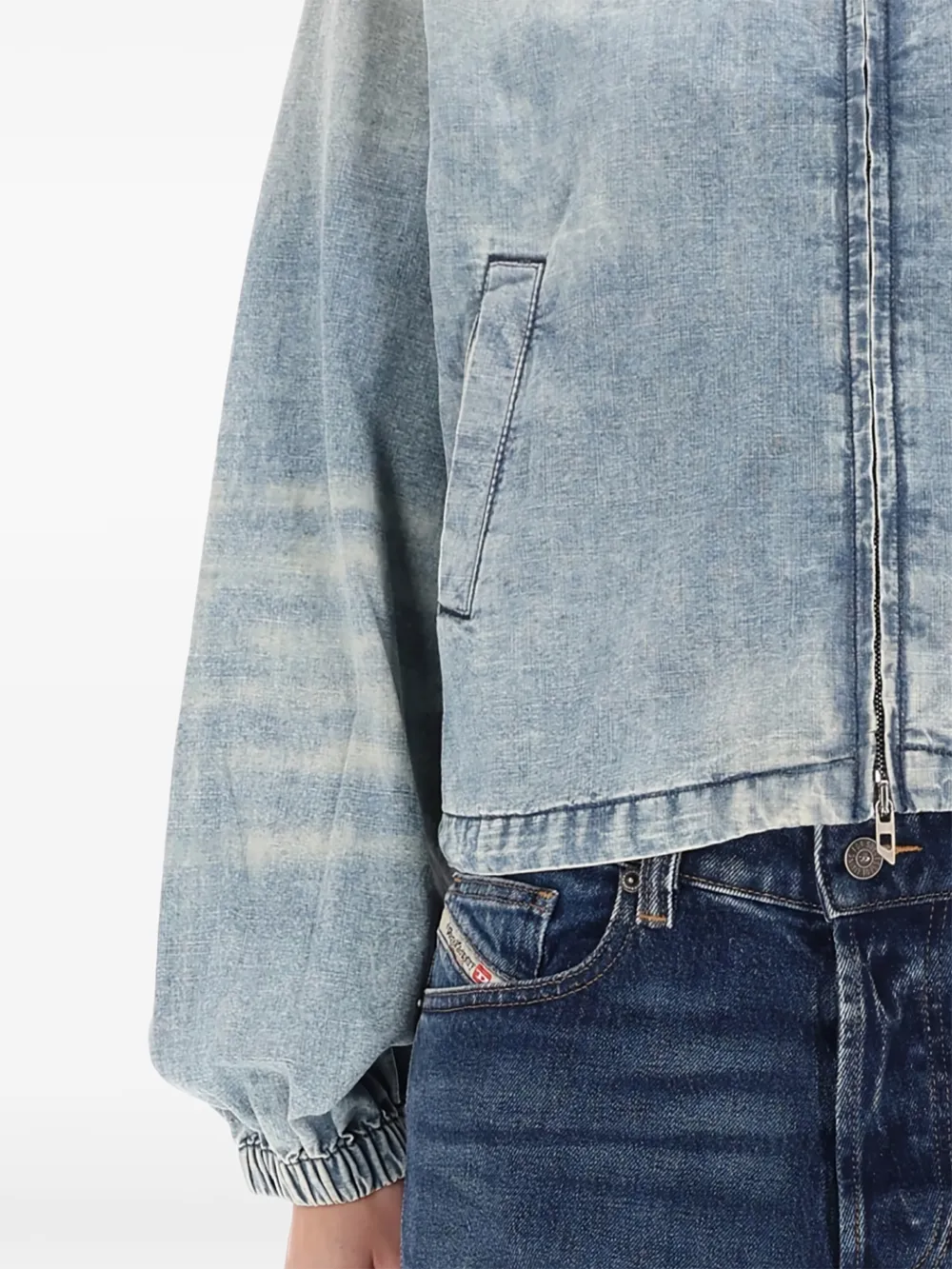 Diesel Jack met rits Blauw