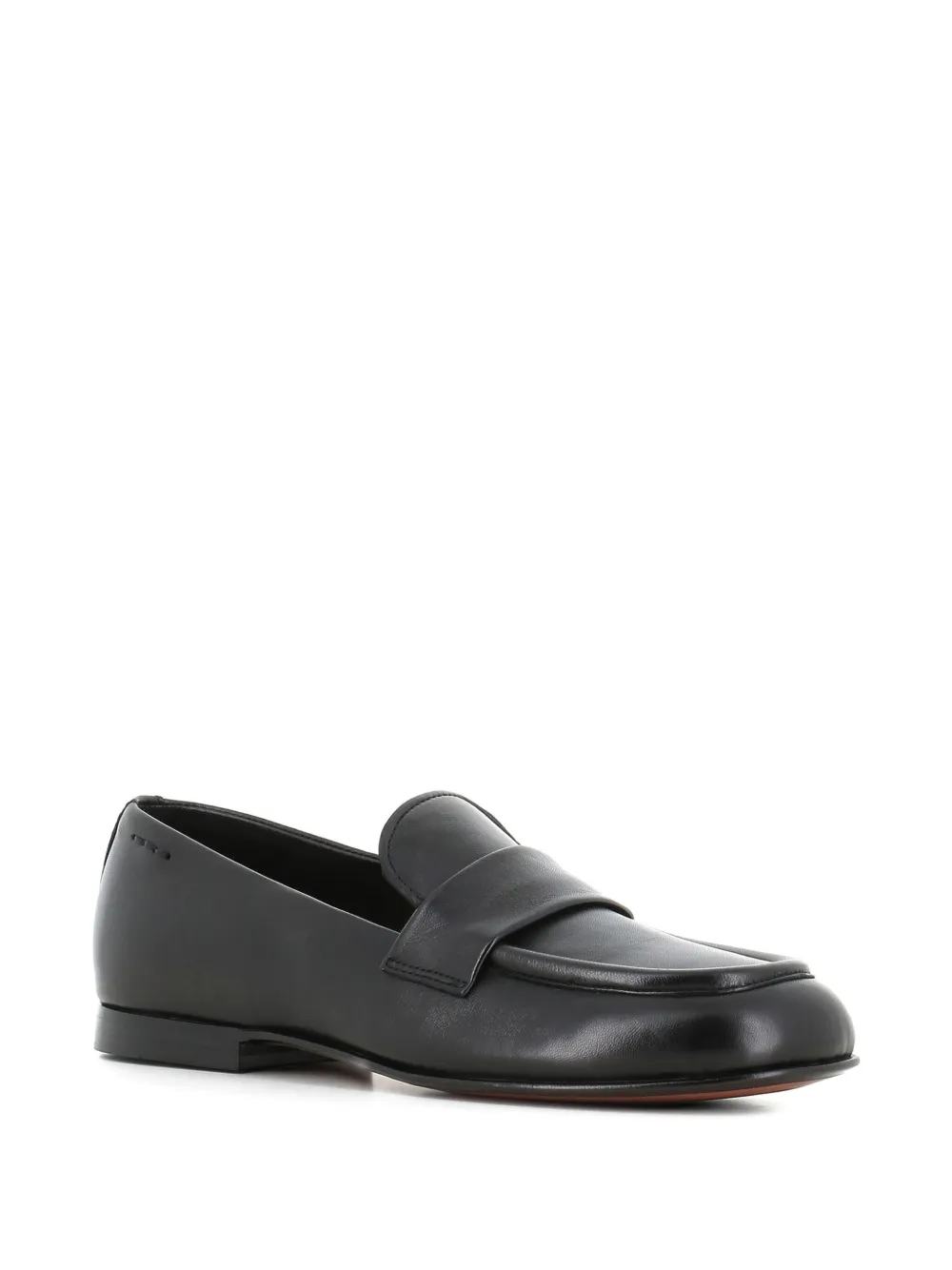 Alexander Hotto leather strap loafers - Zwart