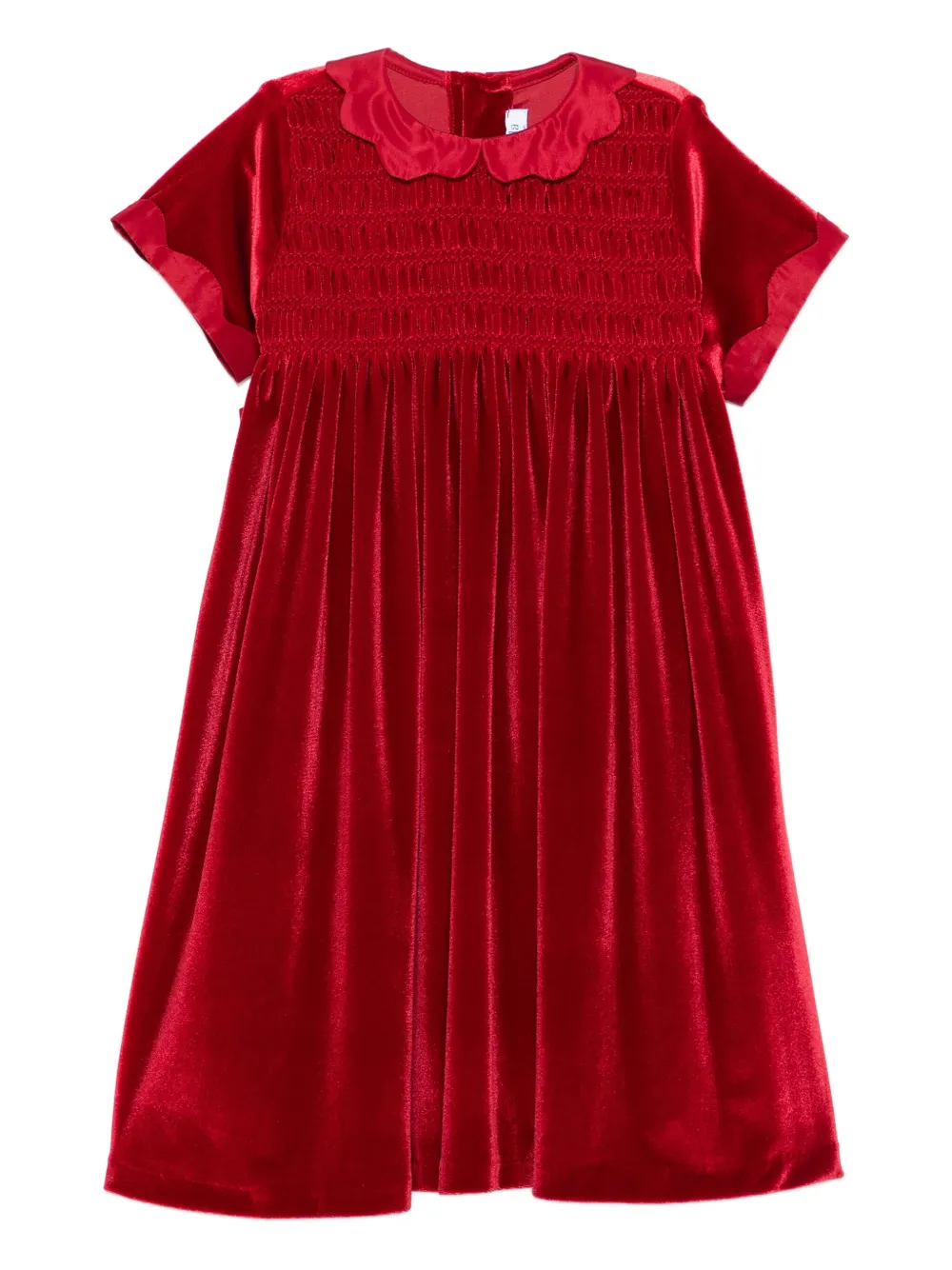 Siola velvet dress - Rosso