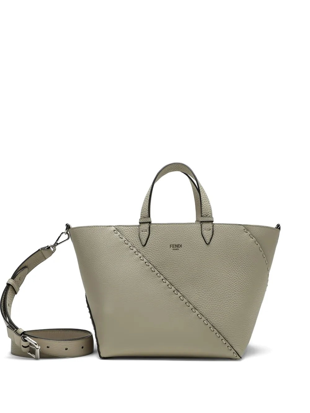 FENDI small logo-print tote bag | Neutrals | Image 1
