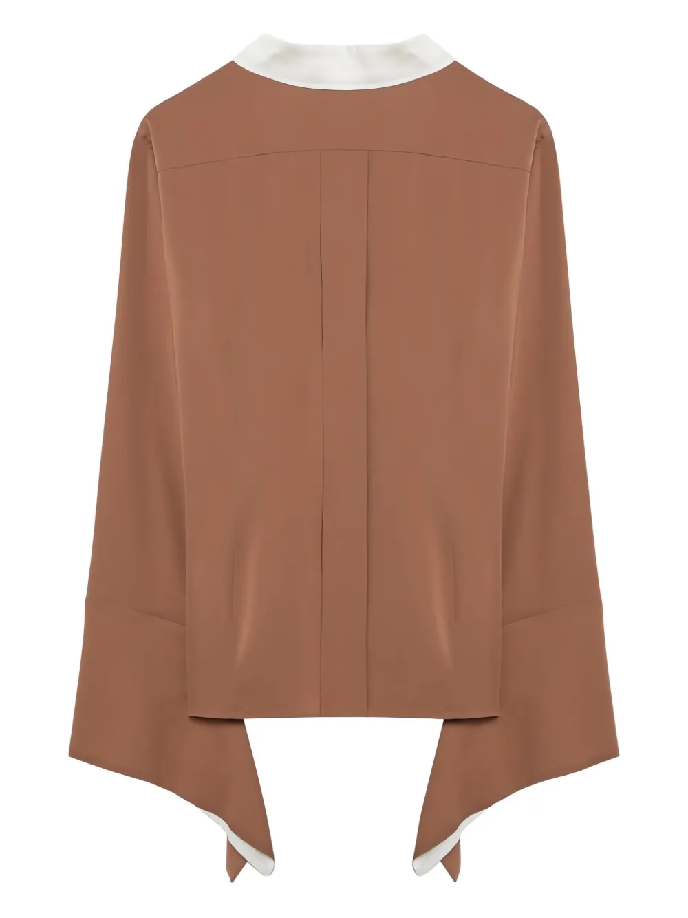 Max Mara long-sleeve color-block shirt - Bruin