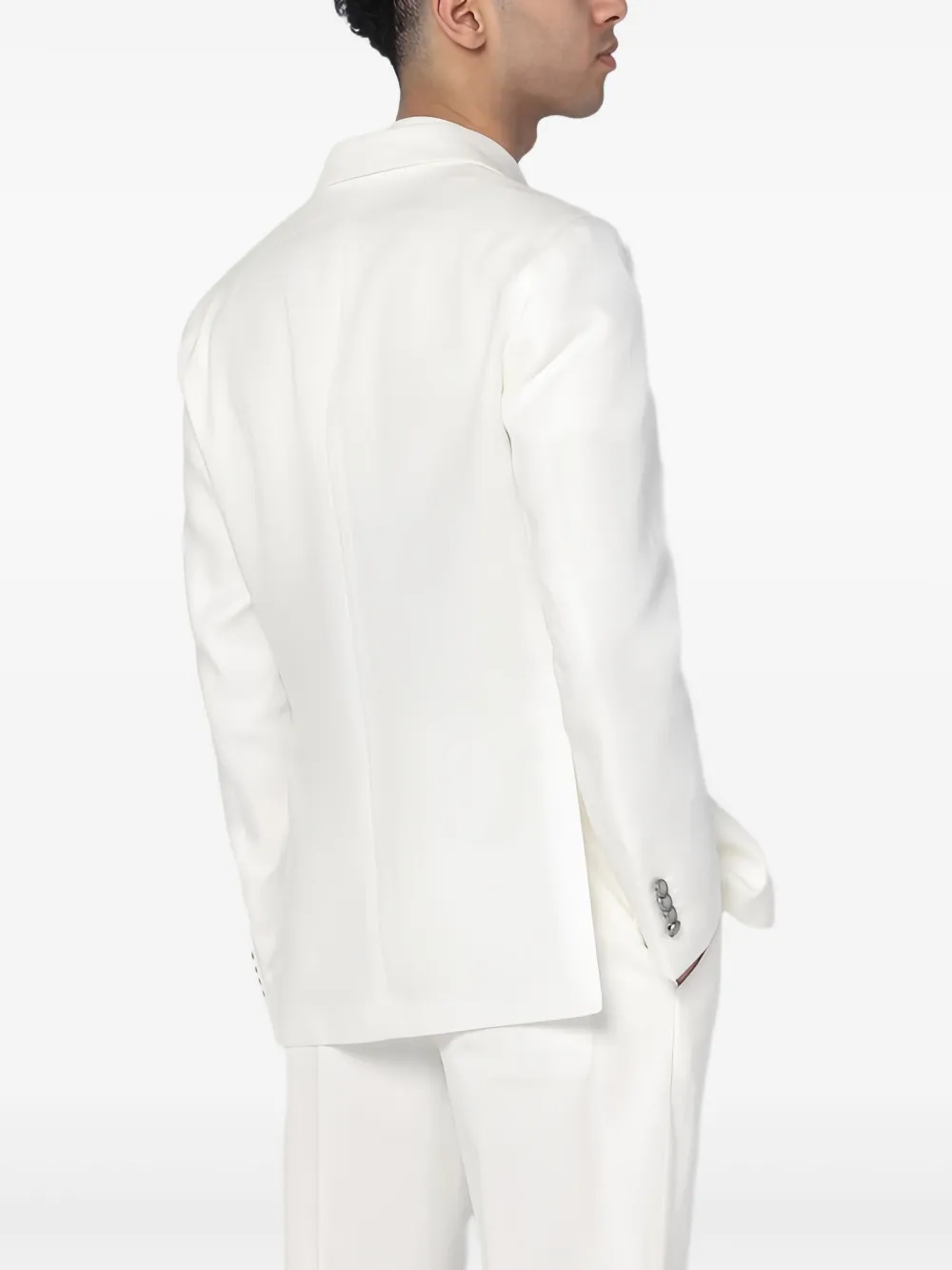 Tagliatore Montecarlo pak met dubbele rij knopen Wit