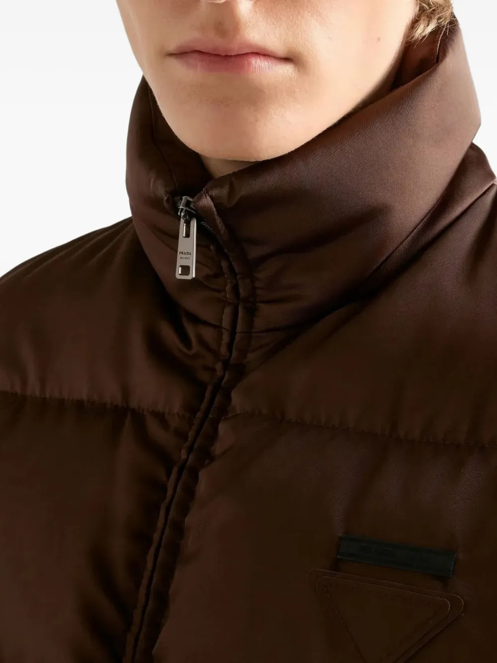 Prada Donsjack met rits Bruin