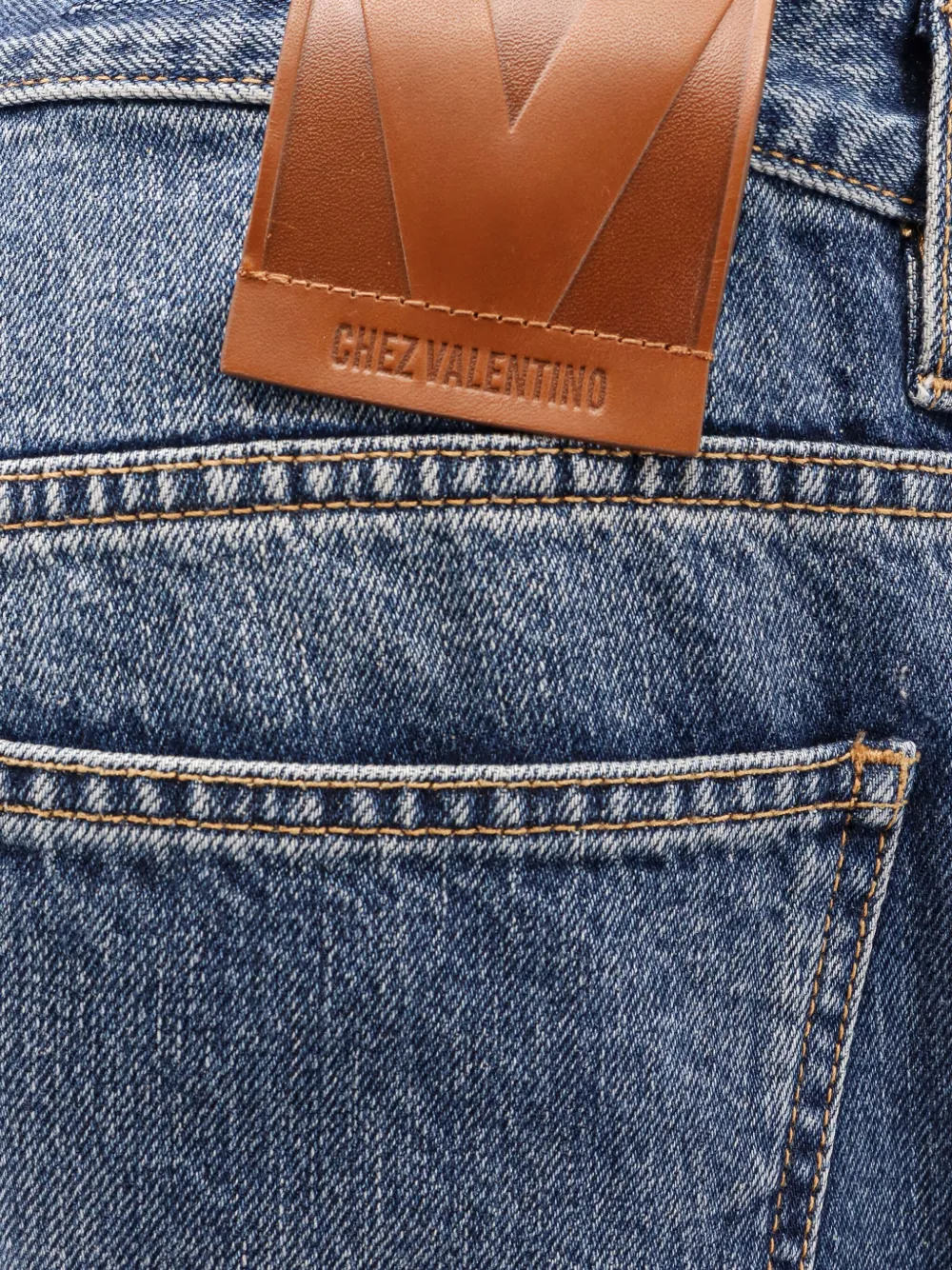 Valentino Garavani Jeans met logopatch Blauw