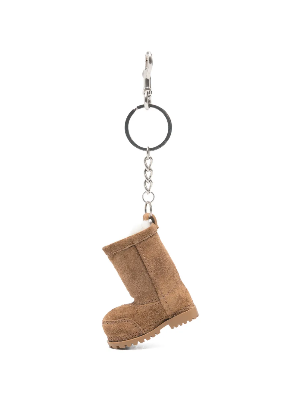 suede boot keyring