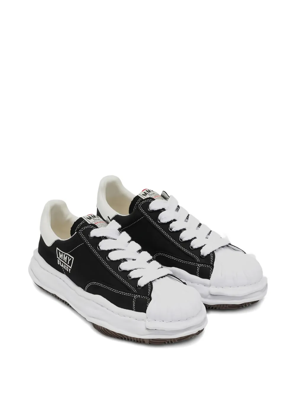 Maison MIHARA YASUHIRO Blakey sneakers met plateauzool Zwart