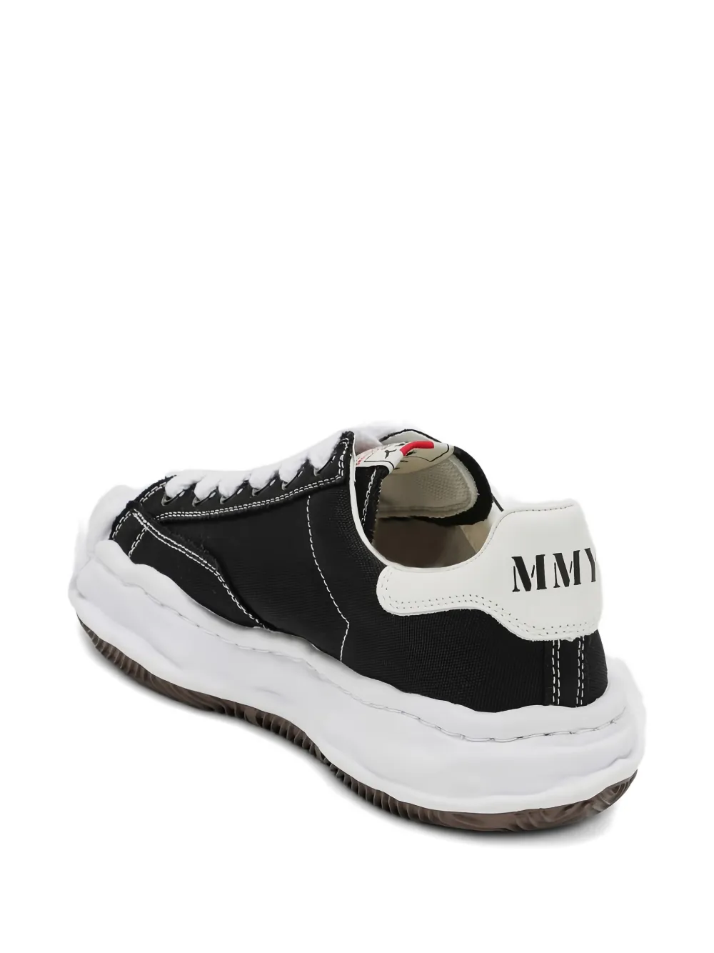 Maison MIHARA YASUHIRO Blakey sneakers met plateauzool Zwart