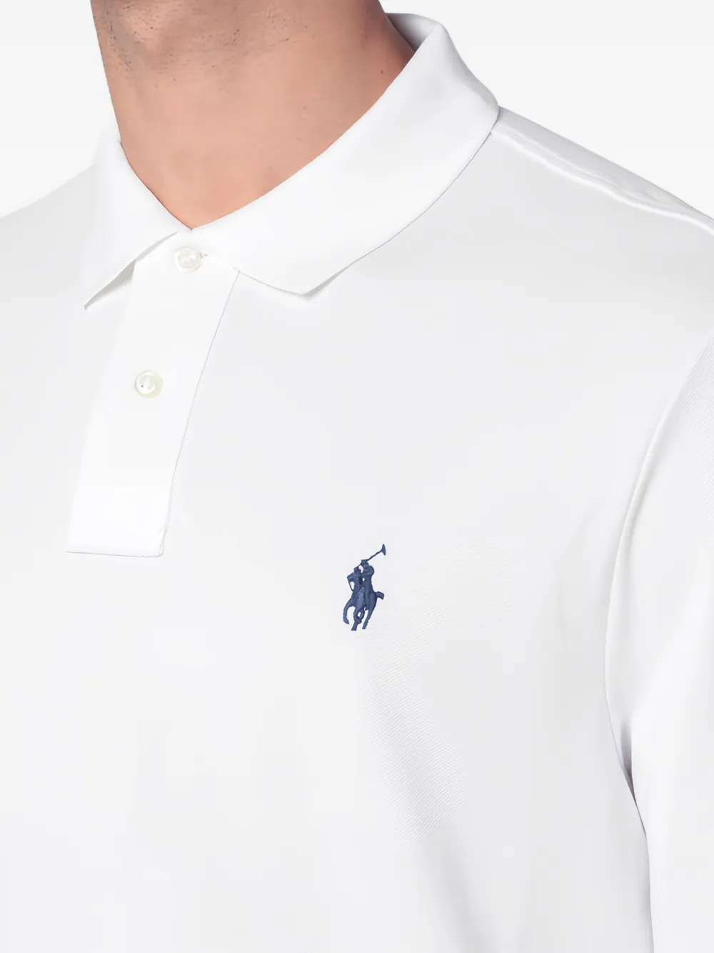 Polo Ralph Lauren Poloshirt met lange mouwen en logo Wit