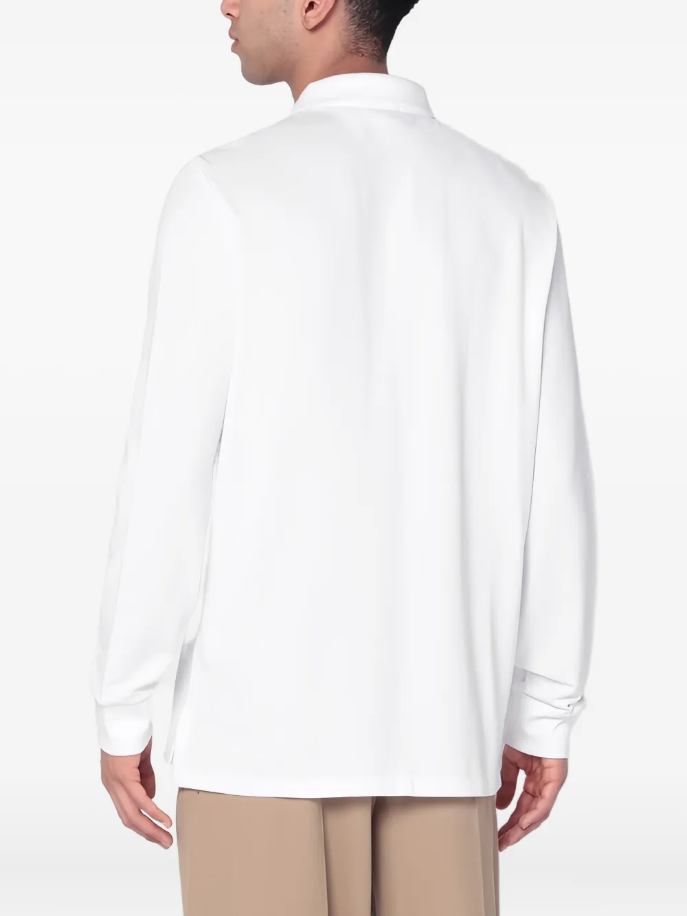 Polo Ralph Lauren Poloshirt met lange mouwen en logo Wit