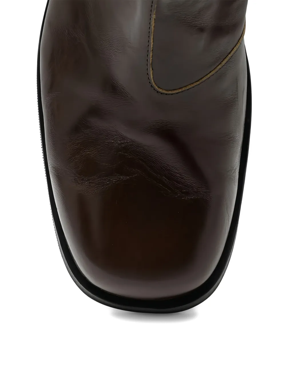 OUR LEGACY Camion leren laarzen met rits Bruin