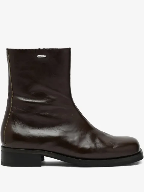 OUR LEGACY Camion zip-detail leather boots