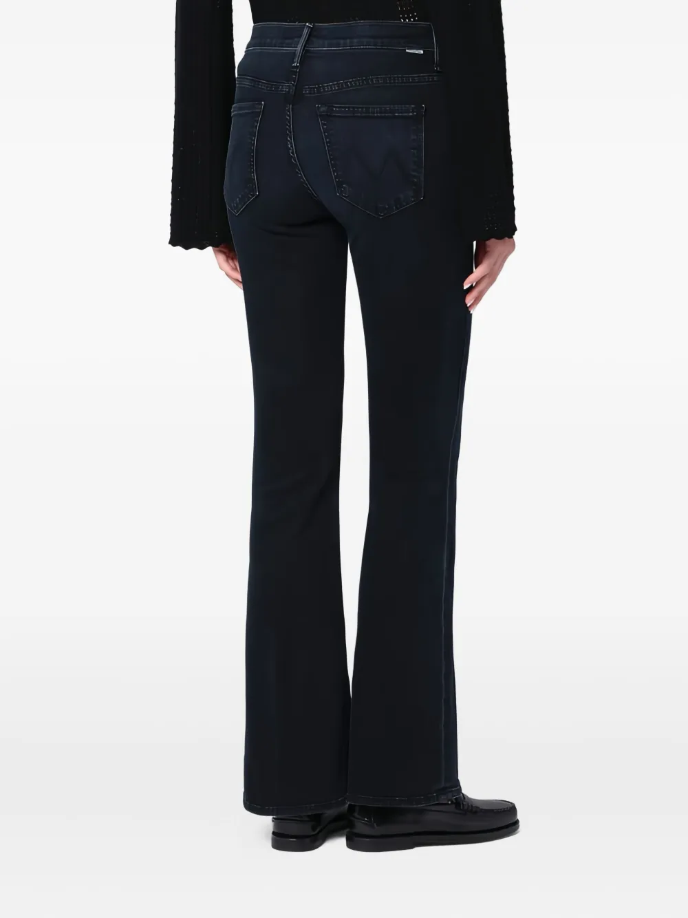 MOTHER The Weekender jeans met franje Blauw