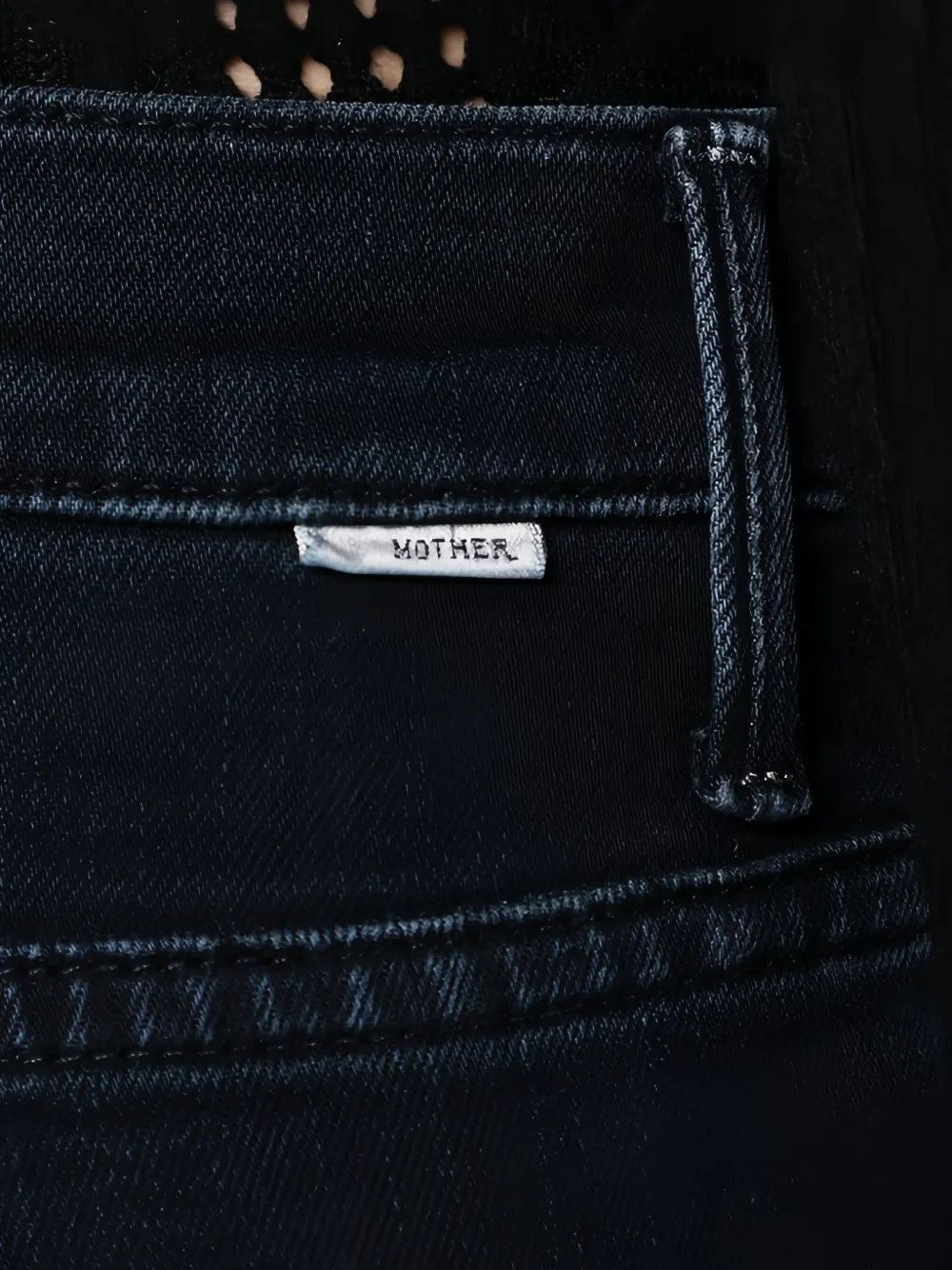 MOTHER The Weekender jeans met franje Blauw