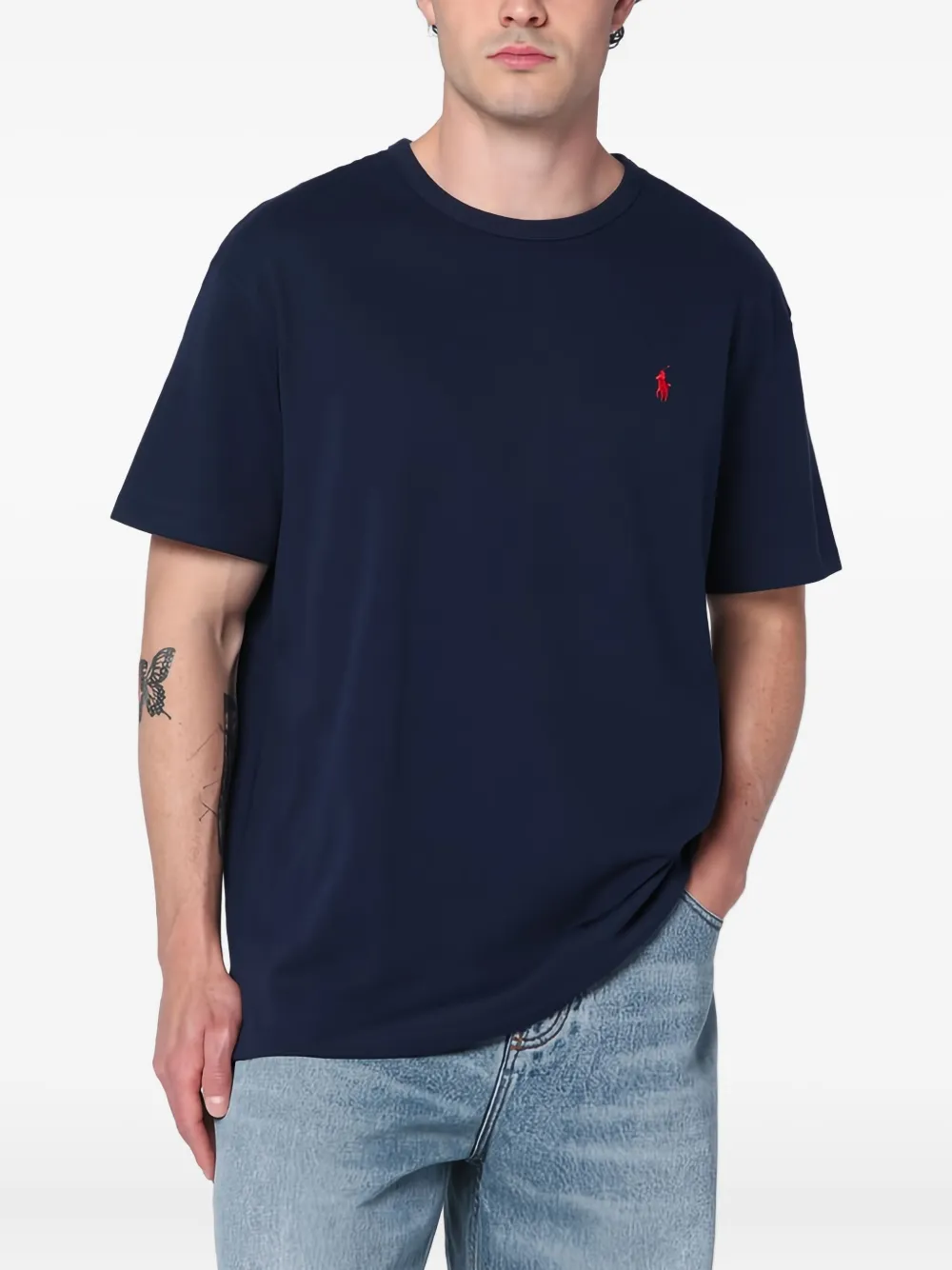 Polo Ralph Lauren Polo Pony-embroidered T-shirt In Blue