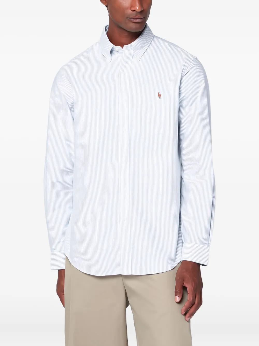 Polo Ralph Lauren Camicia a righe a maniche lunghe - Bianco