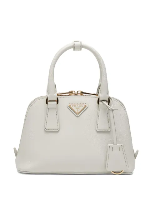 Prada small logo-plaque tote bag