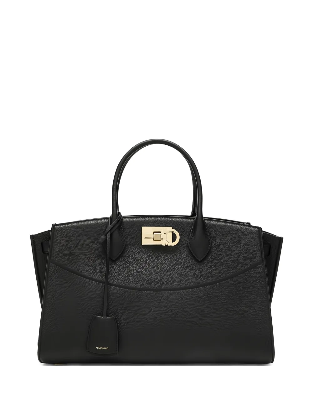 Ferragamo Borsa tote Studio media - Nero