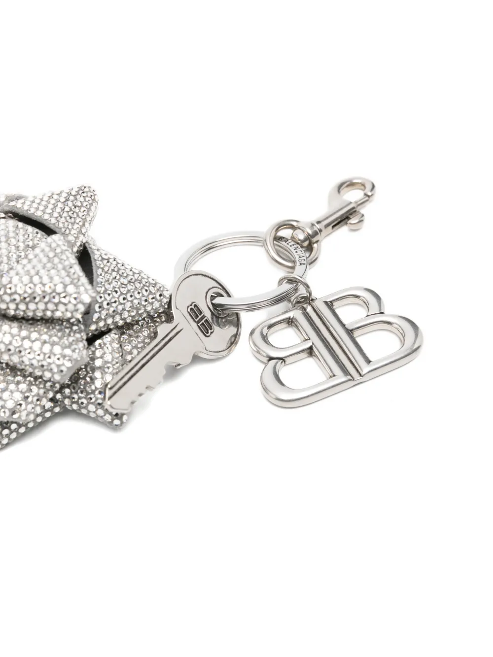 Balenciaga Sleutelhanger met strik Zilver