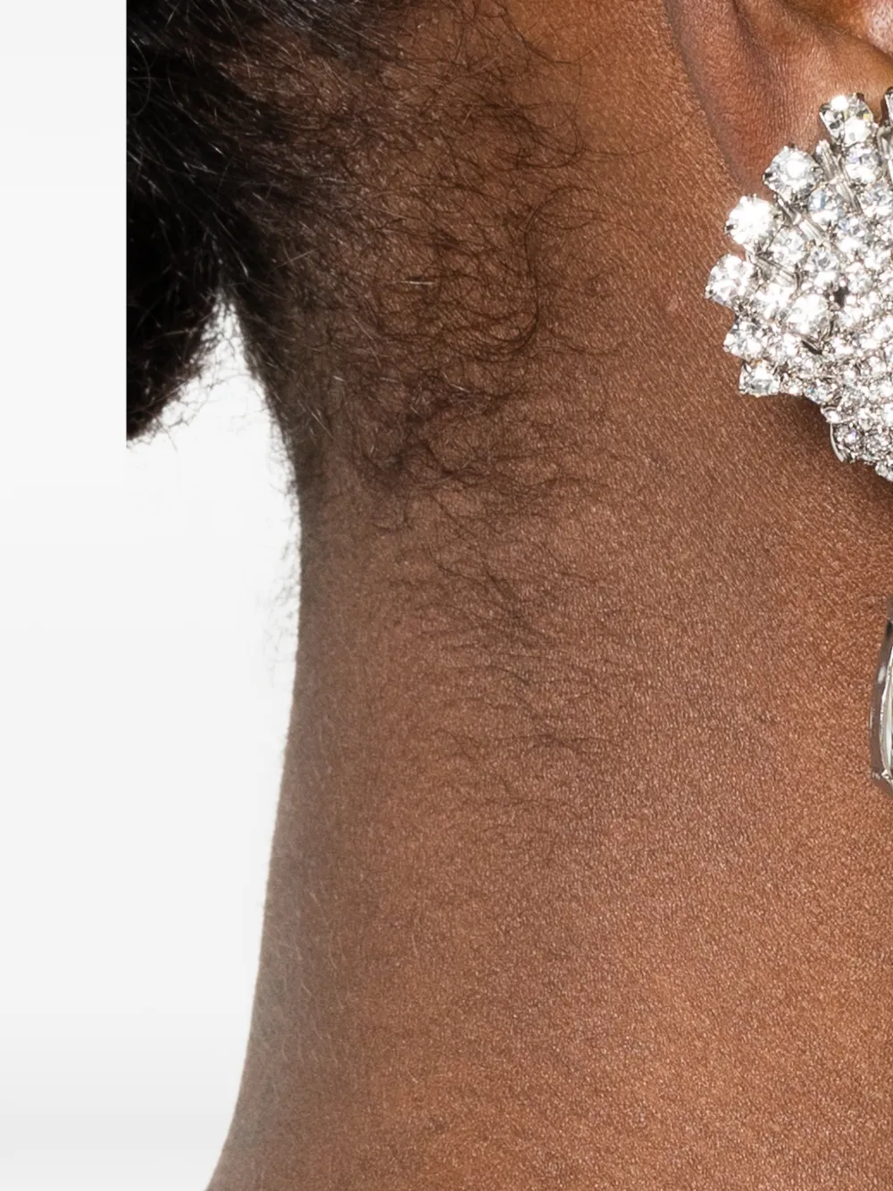 Alessandra Rich shell drop earrings - Zilver