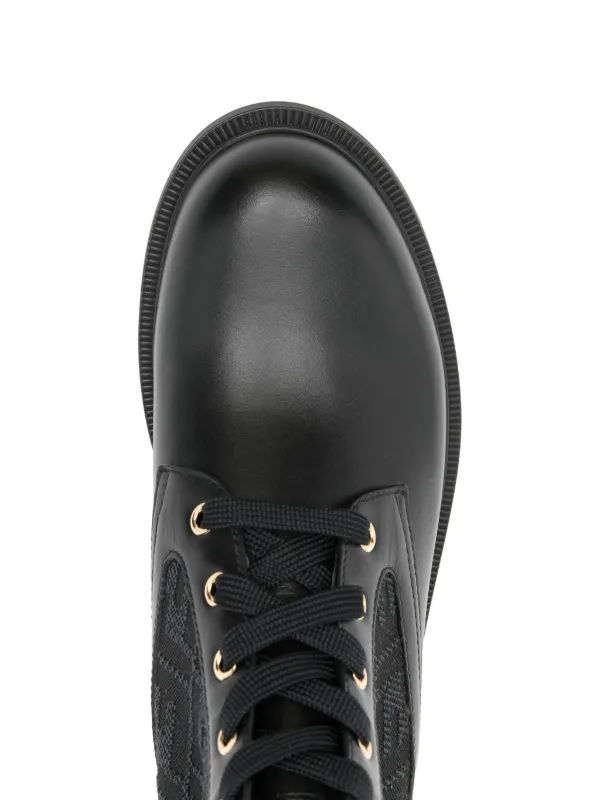 FENDI Filo Logo Stretch Ankle Boot | Black | FARFETCH