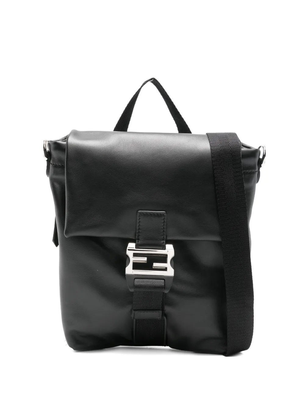 FENDI buckle shoulder bag - Nero