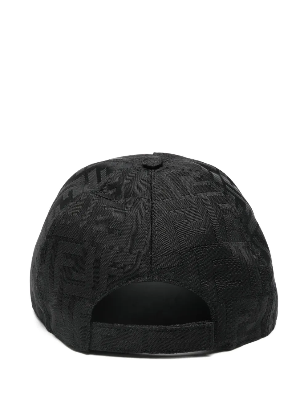 FENDI BASEBALL NYLON FF JACQUARD CAP - F0QA1 - NERO