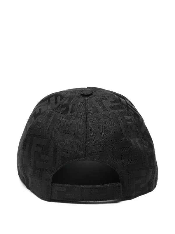 Fendi ロゴパターン キャップ FENDI パターン キャップ | ブラック | FARFETCH JP